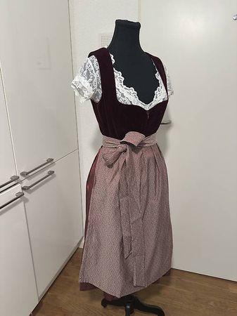 Dirndl Rot Samt Edelnice 36