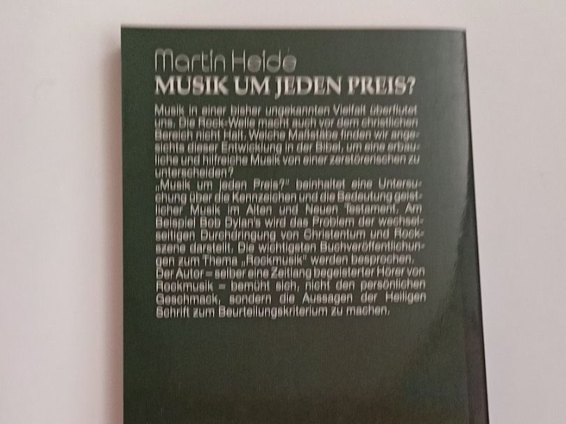 Libri: MUSIK-UM JEDEN PREIS? – Usato da Brugg AG venduto da olamim 1