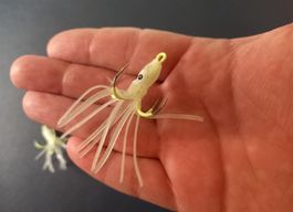 10x Kraken Angelköder Fluo - Poulpes appâts de pêche Fluo