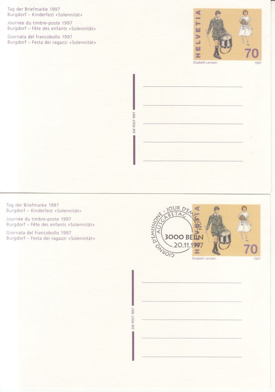 Tutti i francobolli: SGK PK 229 postfrisch und mit ET – Usato da Bürglen TG venduto da StampGraf 1