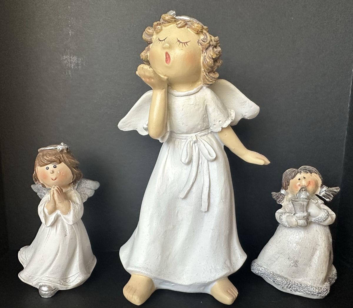 Statuette: 3er Set Deko Engel Figuren – Usato da Mels venduto da man_w8ky