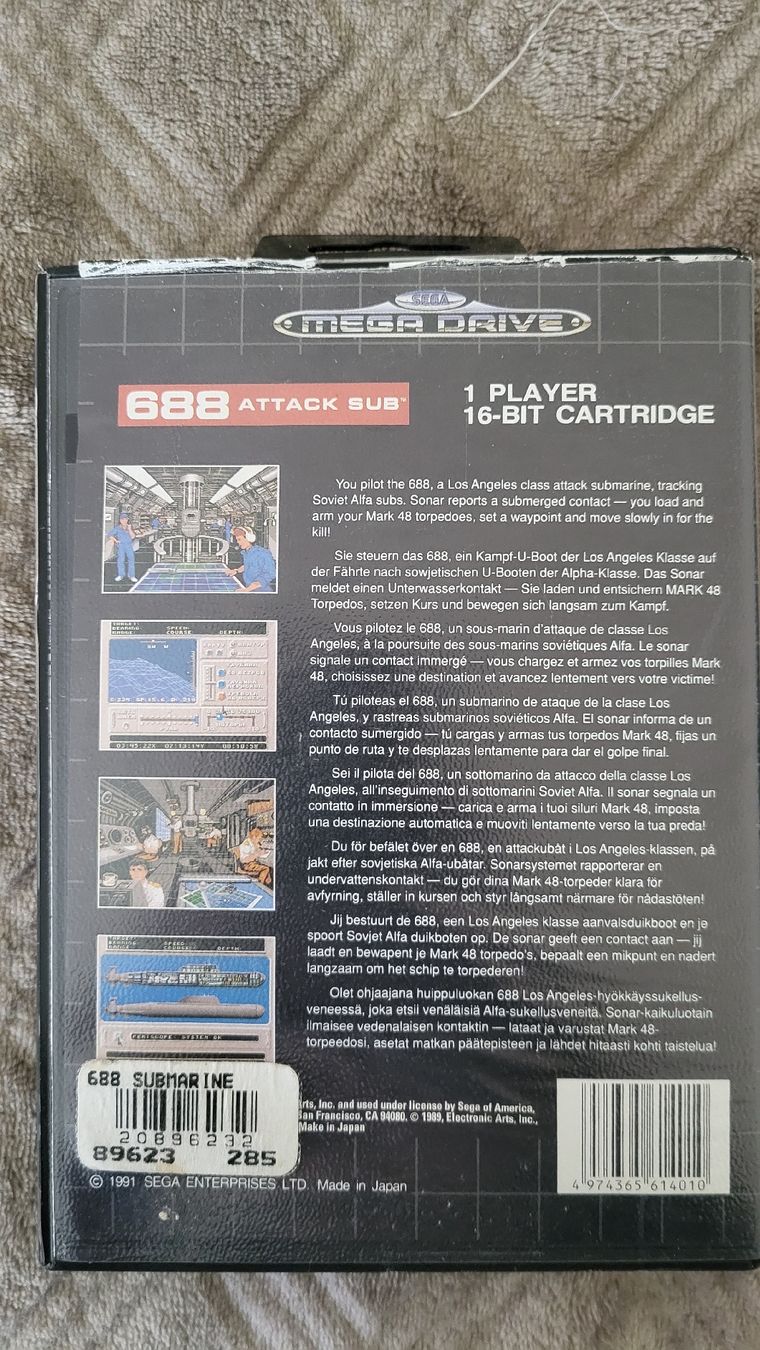 Sega Giochi: 688 Attack Sub / SEGA Mega Drive Spiel Kompl. – Nuovo (secondo la descrizione) da Biel/Bienne venduto da Retrohr 2