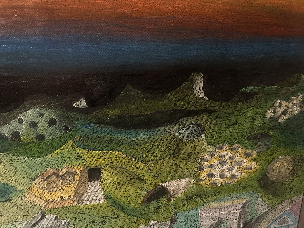 Dipinti: Gemälde, signiert datiert 83 Freddy Gerber – Usato da Glarus venduto da KunstWerkEr-LS87 5