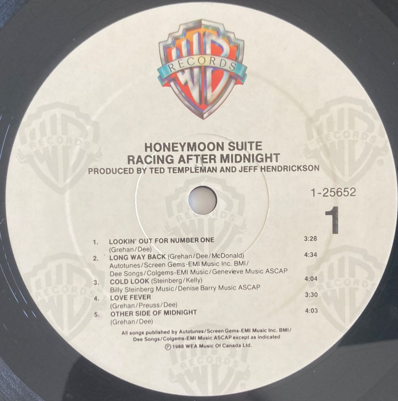 Dischi in vinile: HONEYMOON SUITE - RACING AFTER MIDNIGHT – Usato da Poliez-Pittet venduto da Newtown-Records 3