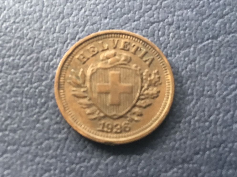 Tutti le monete: 1 Rappen 1936 VZ – Usato da St. Margrethen SG venduto da alfapeugeot10 1
