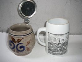 Steinzeug Bierhumpen: Bierkrug Zug Hechtleist & Steinkrug
