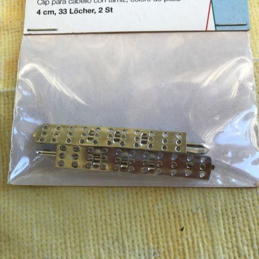 Haarschmuck: LOT HAARKLAMMER MIT SIEB SILBERFARBEN – Neu und originalverpackt aus Ostermundigen von crazy-horse-1840 2