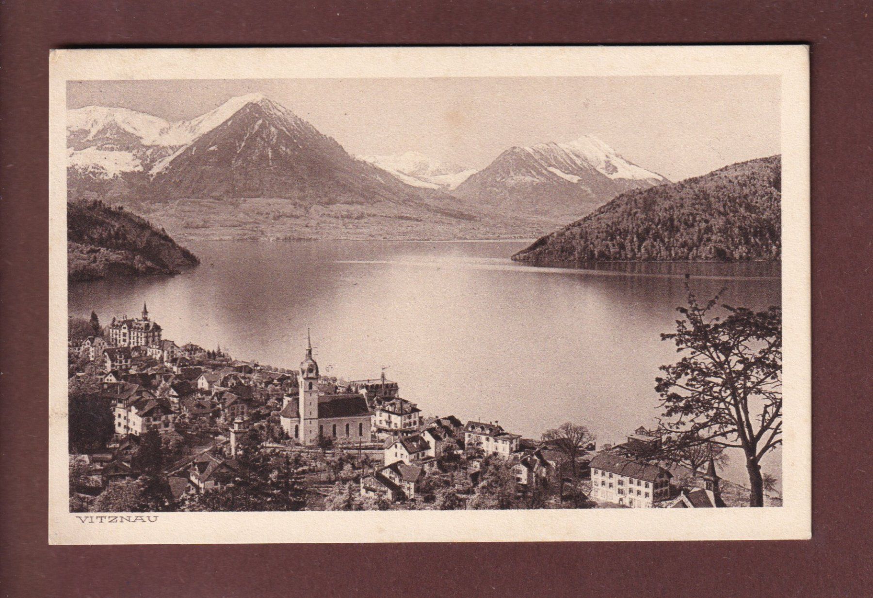 Cartoline postali: VITZNAU - 1915 – Usato da Pully venduto da nicecards
