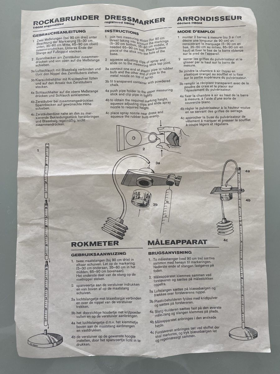 Tutti gli attrezzi: Vintage Rockabrunder / Skirtmarker – Usato da Hedingen venduto da sar_t72 1