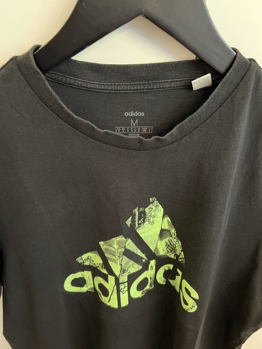 Adidas T-Shirts: Adidas T-Shirt, Schwarz, Grösse M – Gebraucht aus Chur von ZATO 1