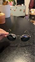 Sonnenbrille Ray-Ban rund silberfarben gebraucht