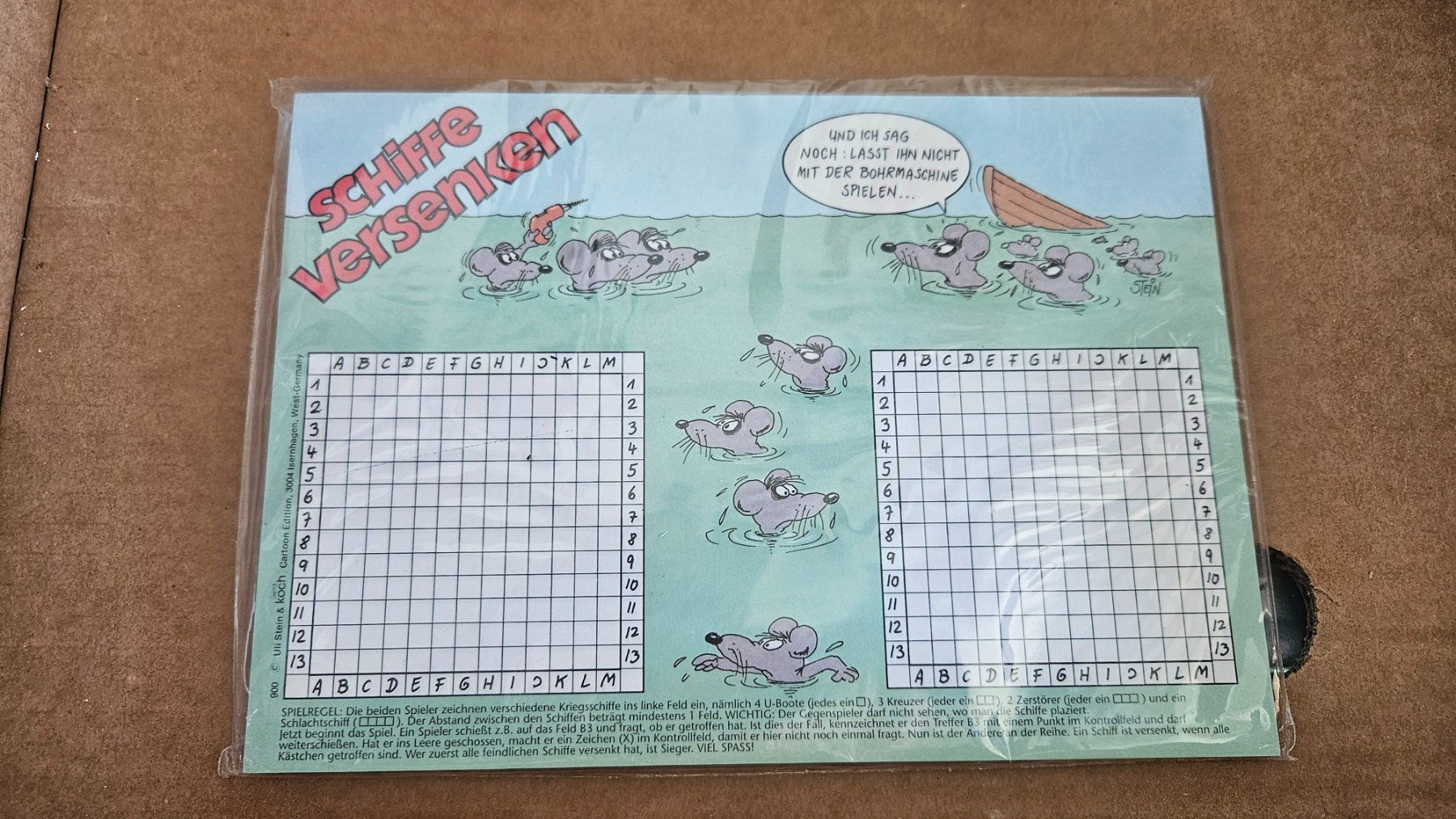 Giochi: Set da viaggio per gioco "Battaglia navale" – Nuovo e nell'imballaggio originale da Melano venduto da H-Sara