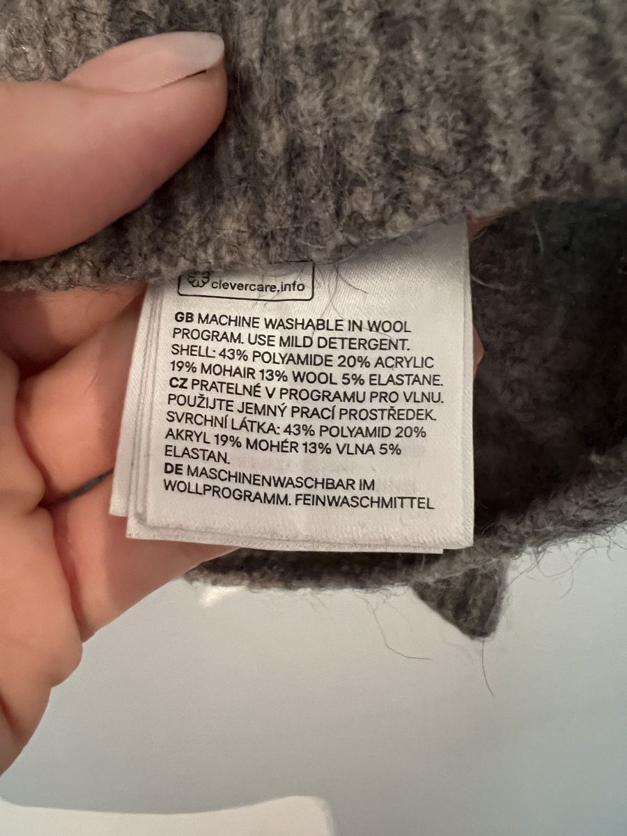 Maglioni & Felpe: Warmer Pullover, grau meliert, Mohair-Mix – Usato da Basel venduto da evaelette 3