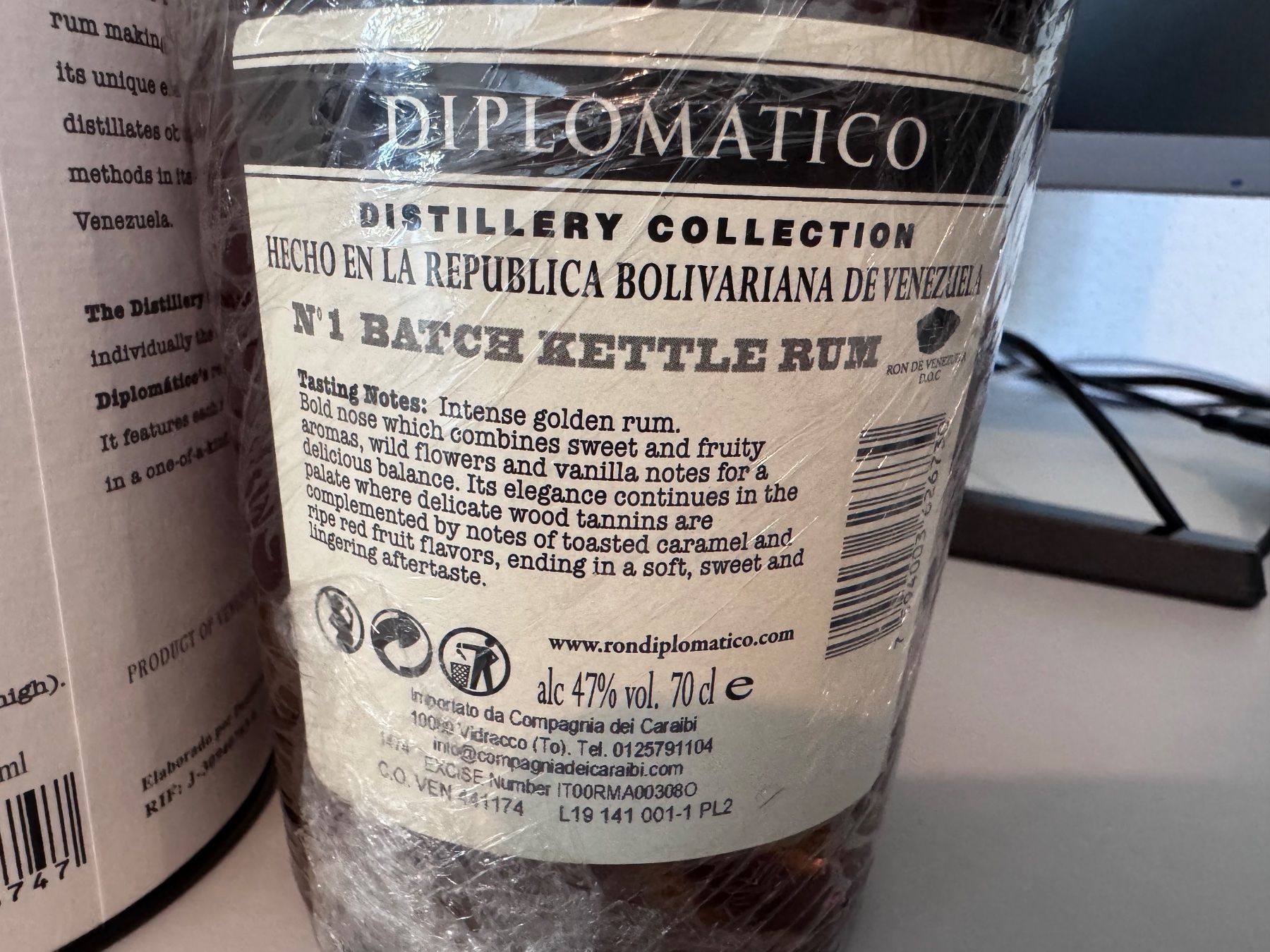 Diplomatico Bevande alcoliche: DIPLOMATICO DISTILLERY COLLECTION N.1 BATCH KETTLE RUM – Nuovo e nell'imballaggio originale da Bern venduto da vb5bv 4