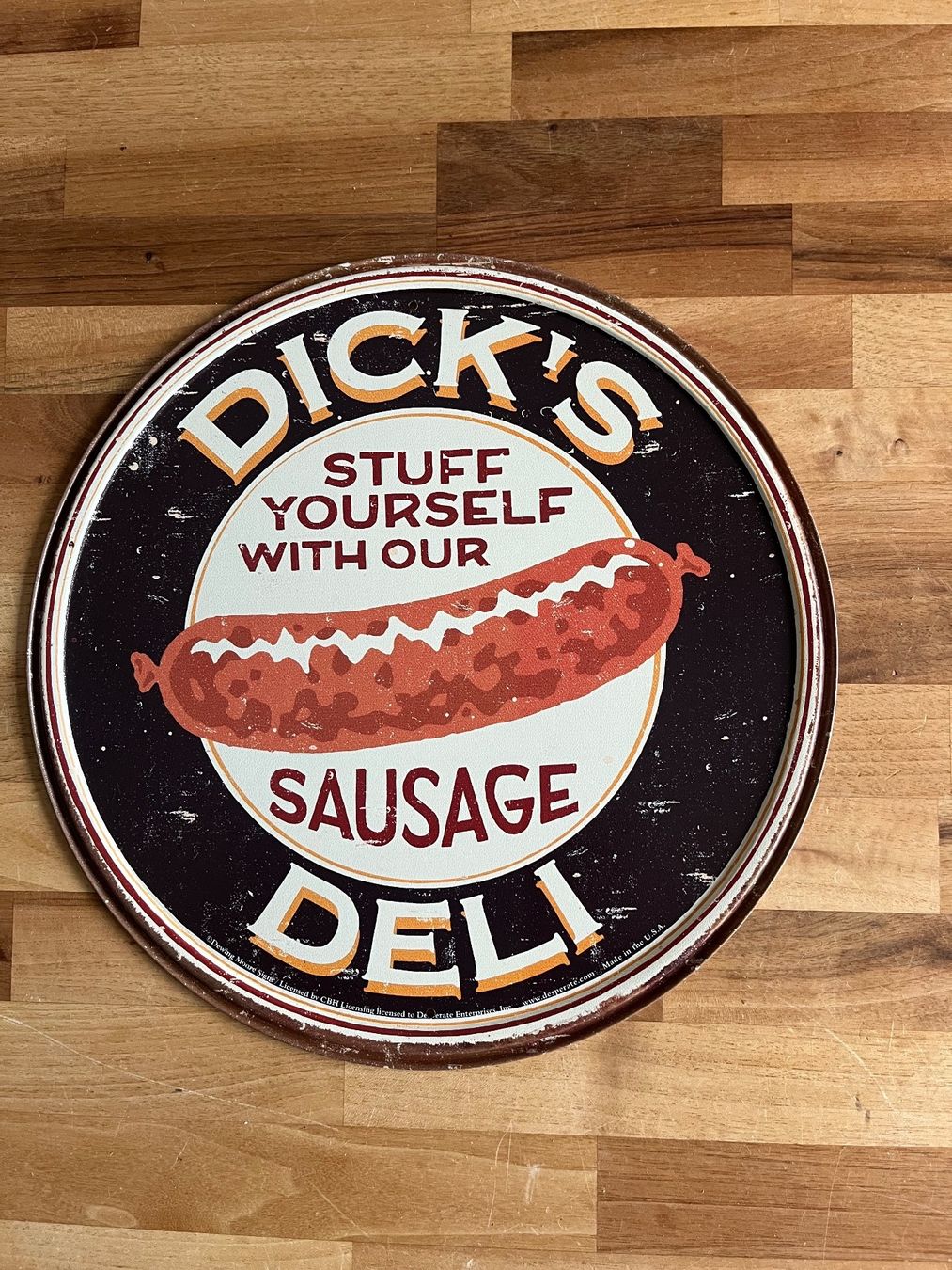 Schilder: Dick's Sausage Deli - Vintage Blechschild – Neu (gemäss Beschreibung) aus st. gallen von ludifigos