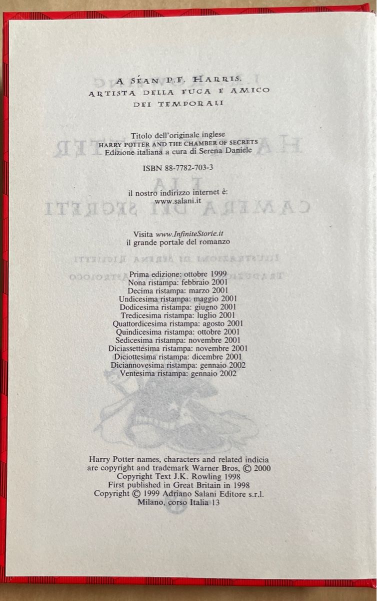 Libri: Harry Potter e la Camera dei Segreti – Usato da Mezzovico venduto da esa_d9tc 2