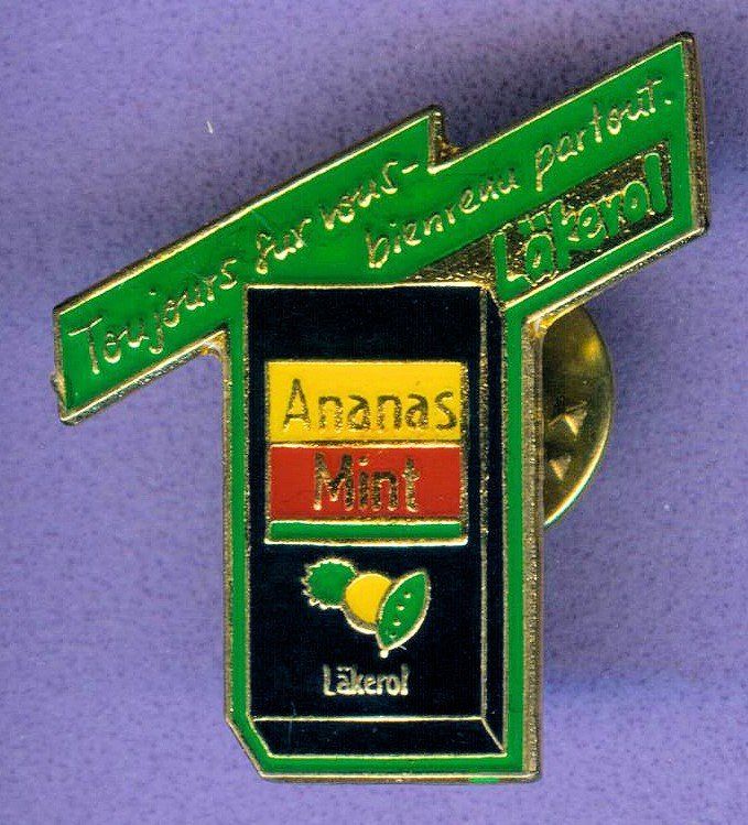 Placchette & Badge: Läkerol   Ananas Mint – Usato da Winterthur venduto da Sammleroase