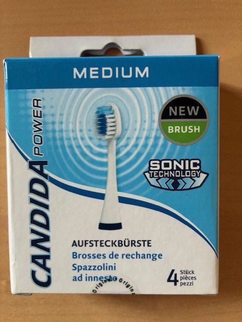 Cura dei denti: Aufsteckbürsten Candida Power – Nuovo e nell'imballaggio originale da Naters venduto da lion1965