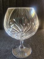 Ensemble 4 verres à Cognac en cristal taillés 21 cm
