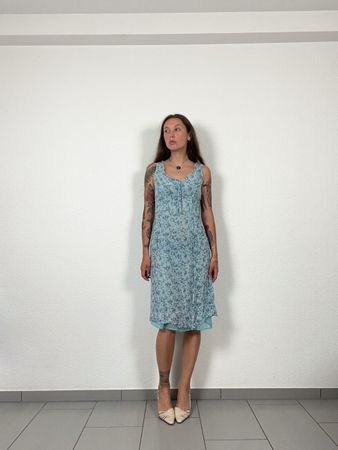 Vintage Y2K Tatum Floral Midi Dress, Size 36