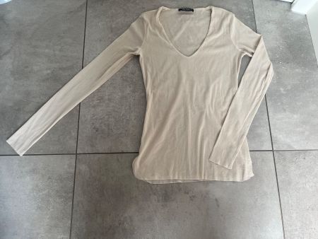 Twinset, Longsleeve, Langarmshirt, beige, Gr. XS, w. Neu
