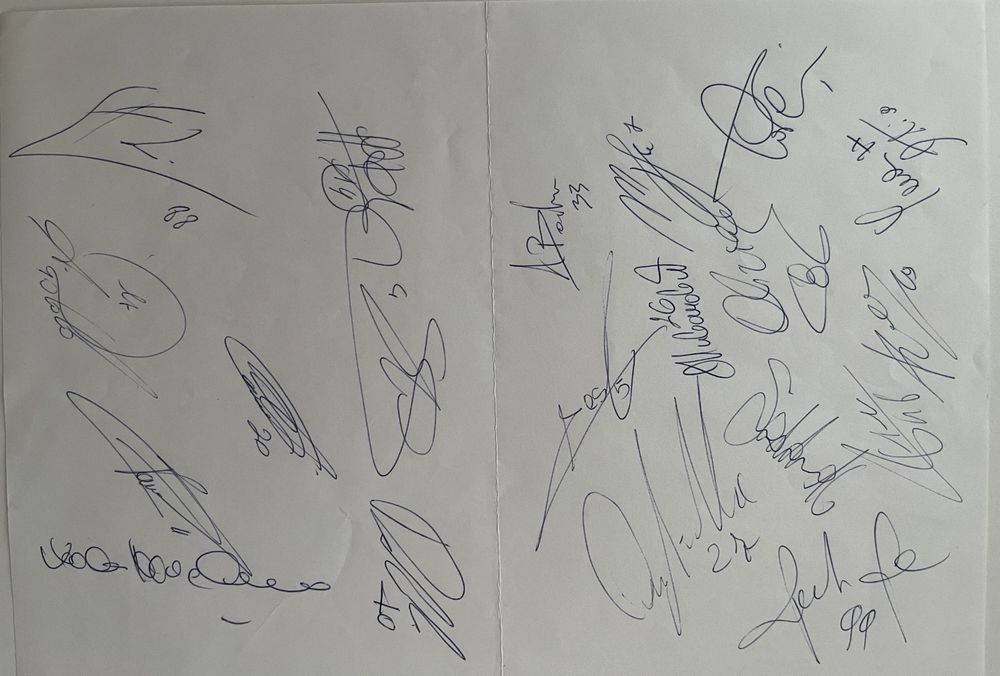 Autographes: Autografi Mancini, Vialli e Sampdoria Scudetto 1990 - 1991 – D'occasion à Zürich par mar_2tjh 1