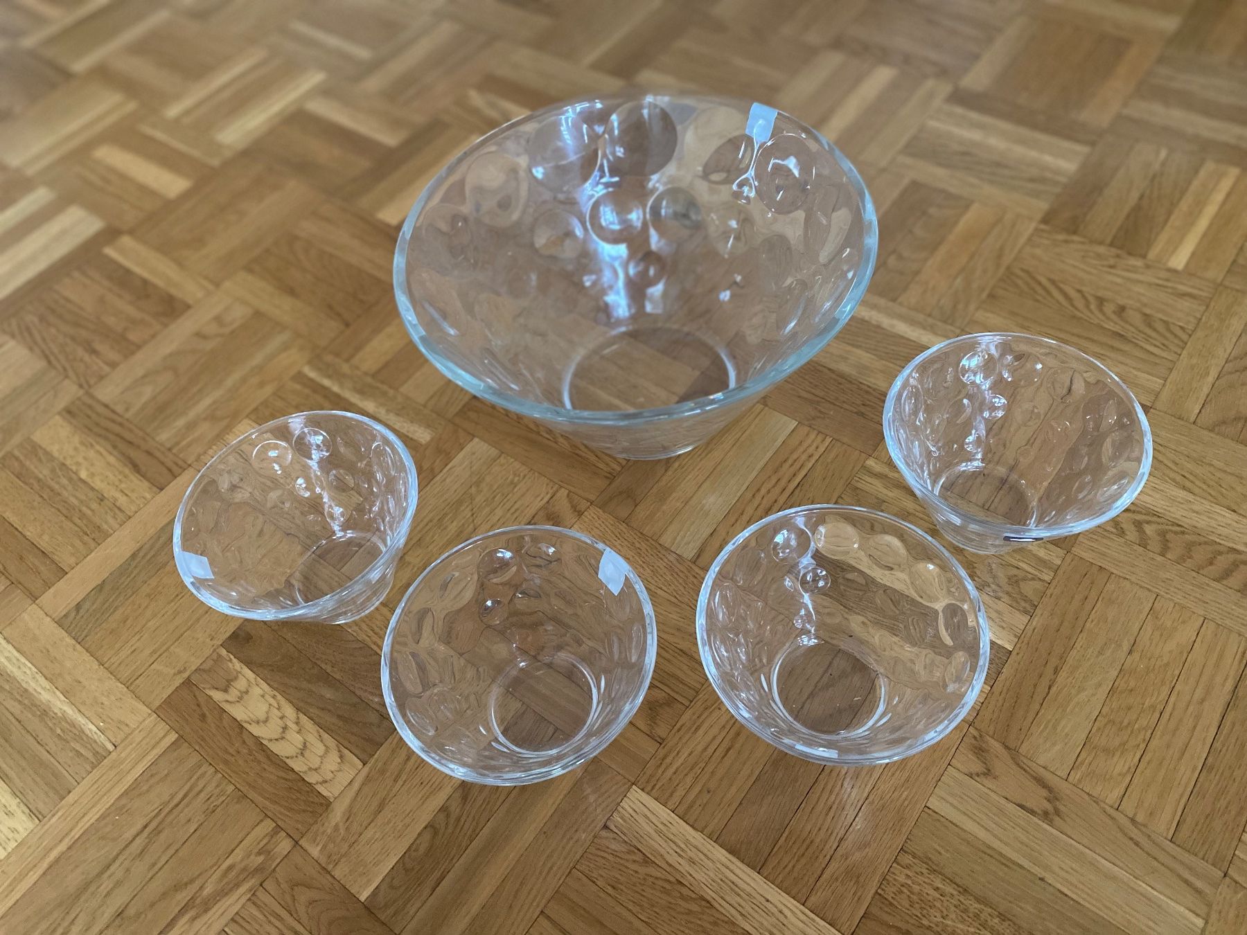 Ciotole: Saladier et 4 ramequins en verre – Usato da Veyrier venduto da MargaritaR