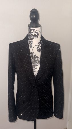ZADIG & VOLTAIRE VAVY STRASS - BLAZER - BLACK