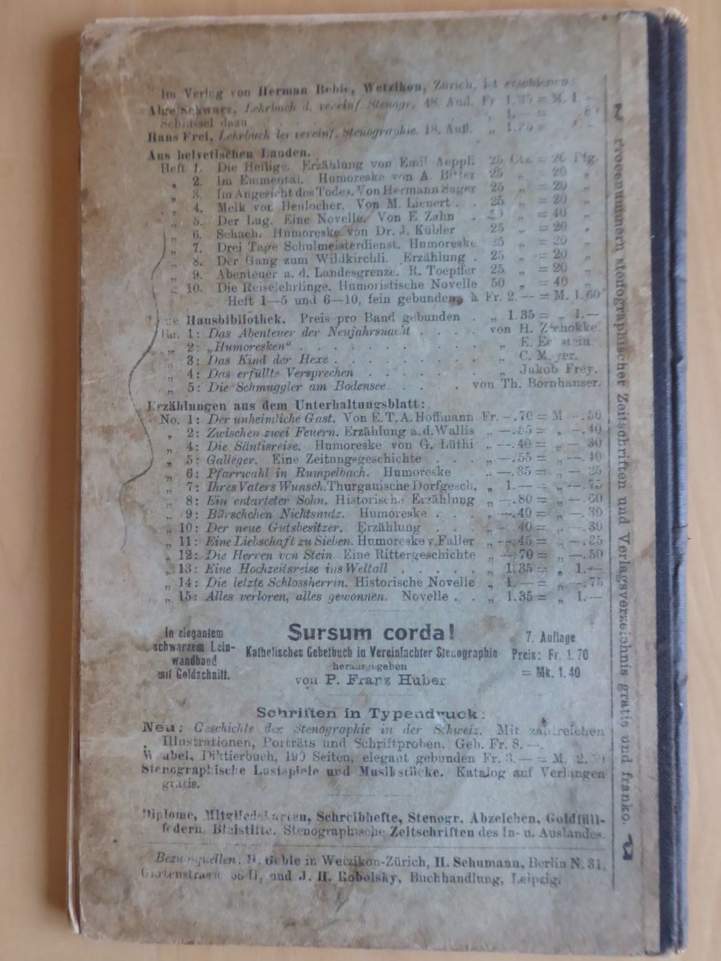 Libri: Methodisches Lehrbuch der Vereinfachten Stenographie – Usato da Aadorf venduto da Dragonfisch 7