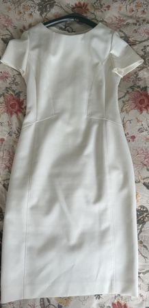 HUGO Hugo Boss Dress White Size FR 36 DE 34 Slim Fit