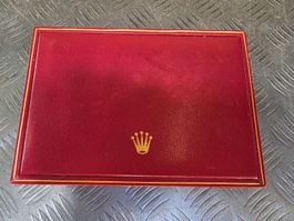Rolex Schatulle rote Vintage Box Original Swiss Made Top 