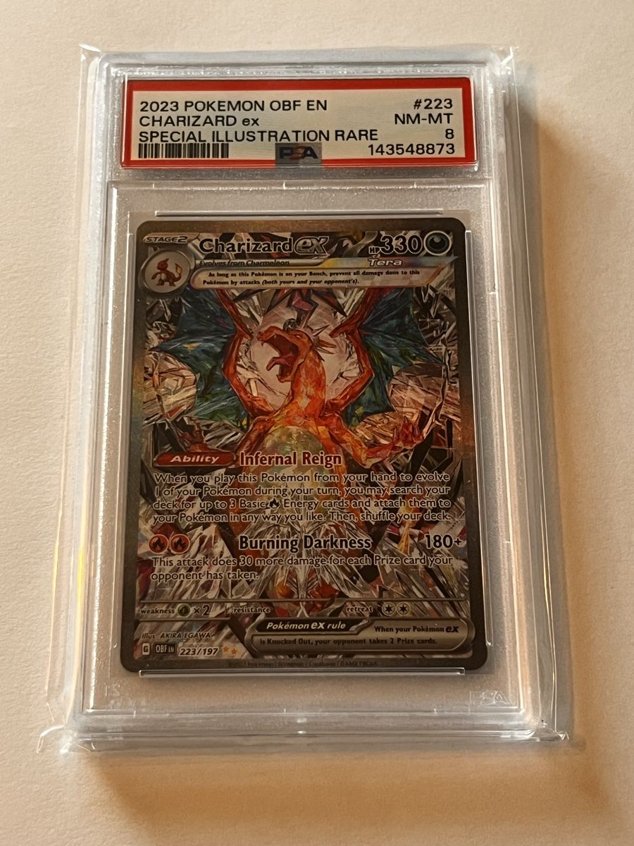 Pokémon Carte collezionabili: Charizard ex 223/197 (SIR) - PSA 8 – Usato da Ilanz venduto da caui