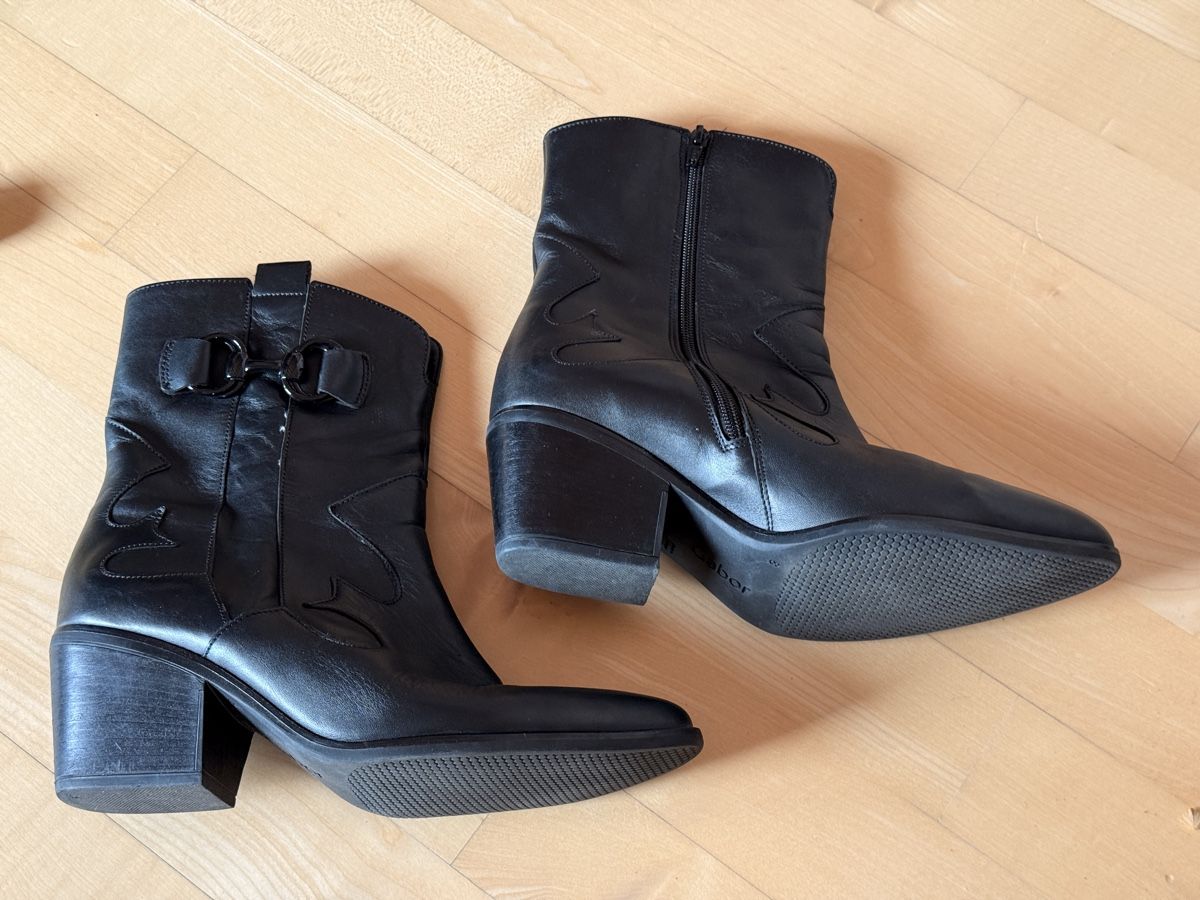 Gabor Scarpe da uomo: Bottines Gabor noires, Taille 42, style western – Usato da Cerneux-Péquignot venduto da Boby1973 1