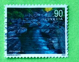 Nr.1860 Schweizer Flusslandschaften GESTEMPELT 2022  ﻿  