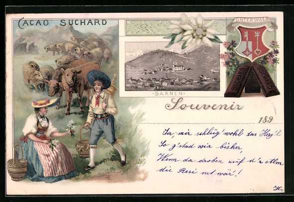 Cartes postales: Litho Sarnen, Gesamtansicht, Suchard Kak – D'occasion à Berlin par bartko-reher
