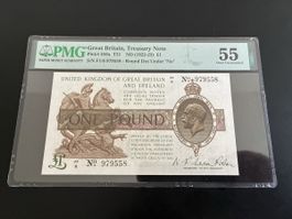 Great Britain, 1 Pound, AU 50, PMG