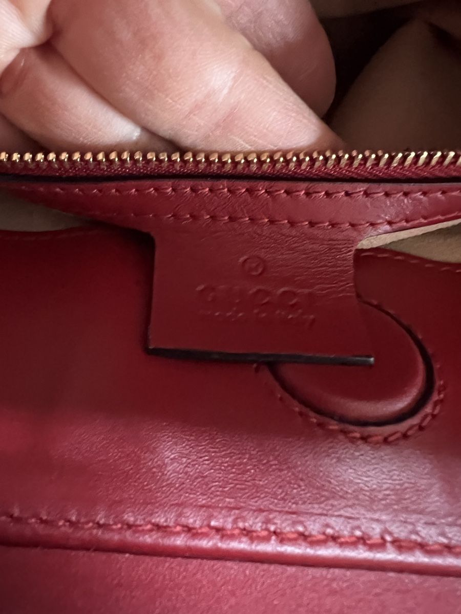 Gucci Taschen für Damen: Tasche Gucci Bamboo Bag, Leder rot – Gebraucht aus Solothurn von Brini06 5
