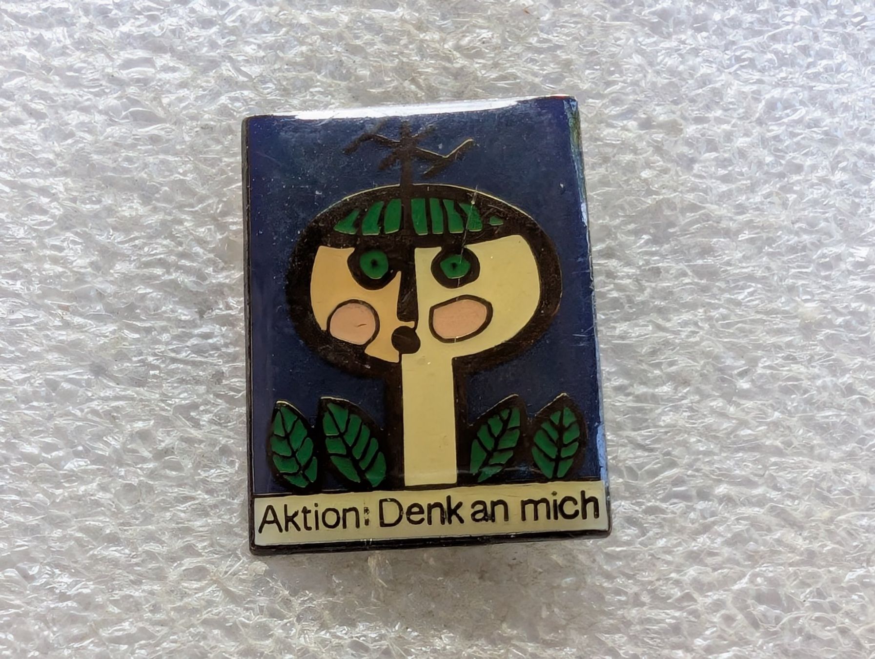 Placchette & Badge: Ansteckpin 188: Aktion denk an mich – Usato da Oppligen venduto da Pin-Fall-Shop