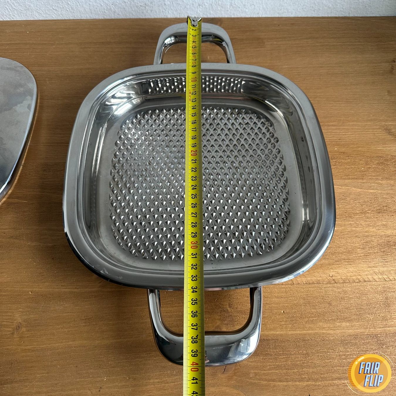 Amc Padelle: AMC Pfanne Edelstahl mit Deckel 1.6L – Usato da Luzern venduto da fairflip 2