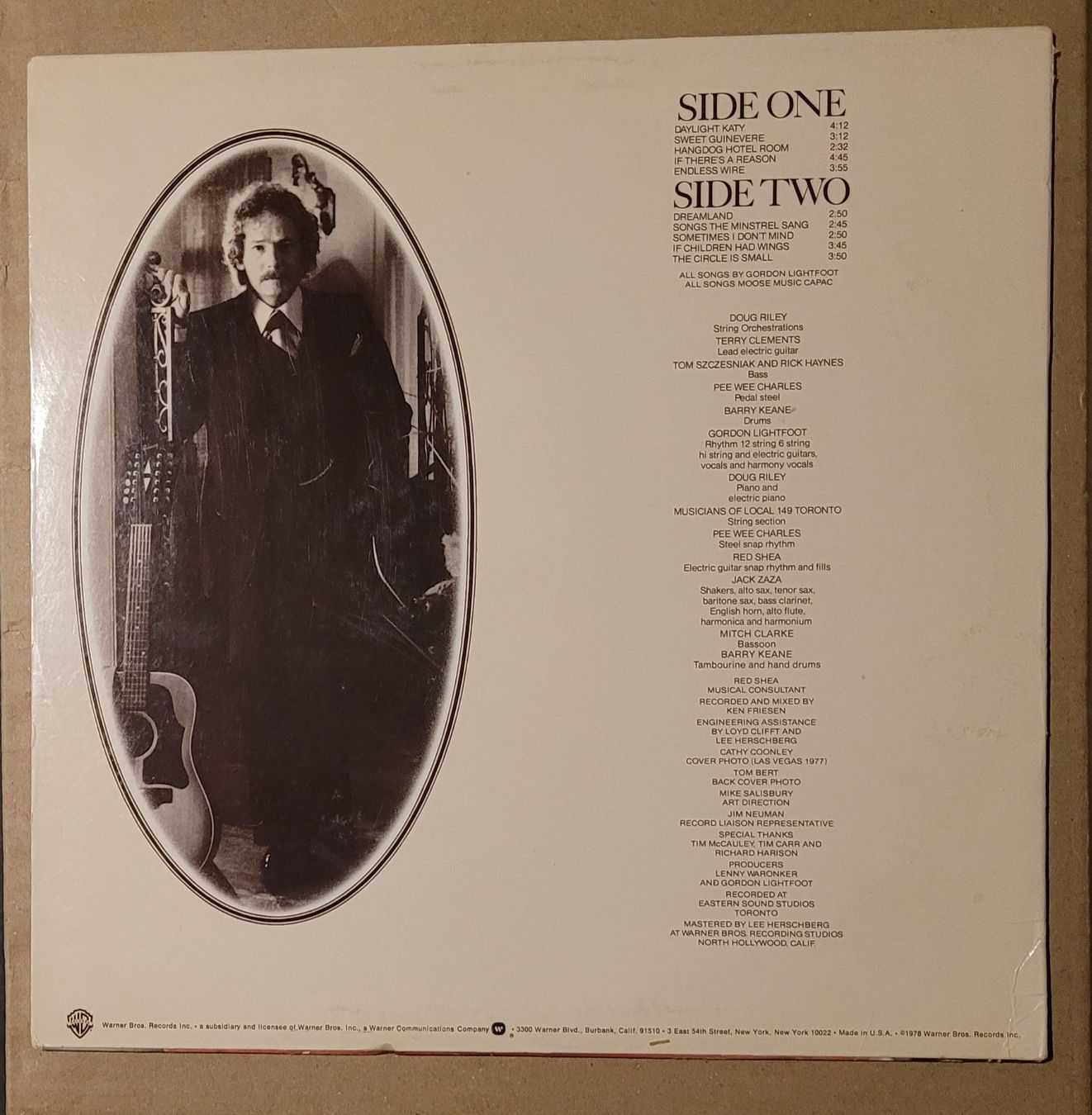 Dischi in vinile: Gordon Lightfoot – Endless Wire – Usato da Zürich venduto da Avd 2