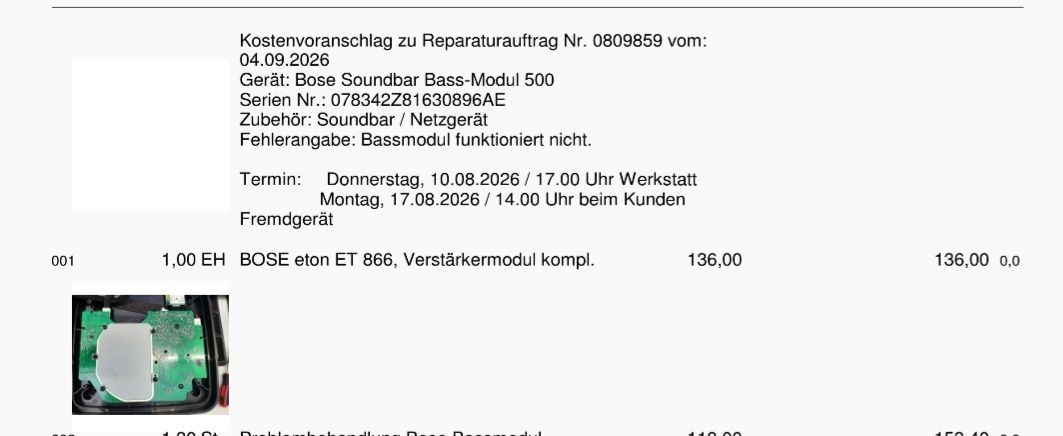 Bose Lautsprecher: Subwoofer Bose 500 – Defekt aus Wisen SO von spann 3
