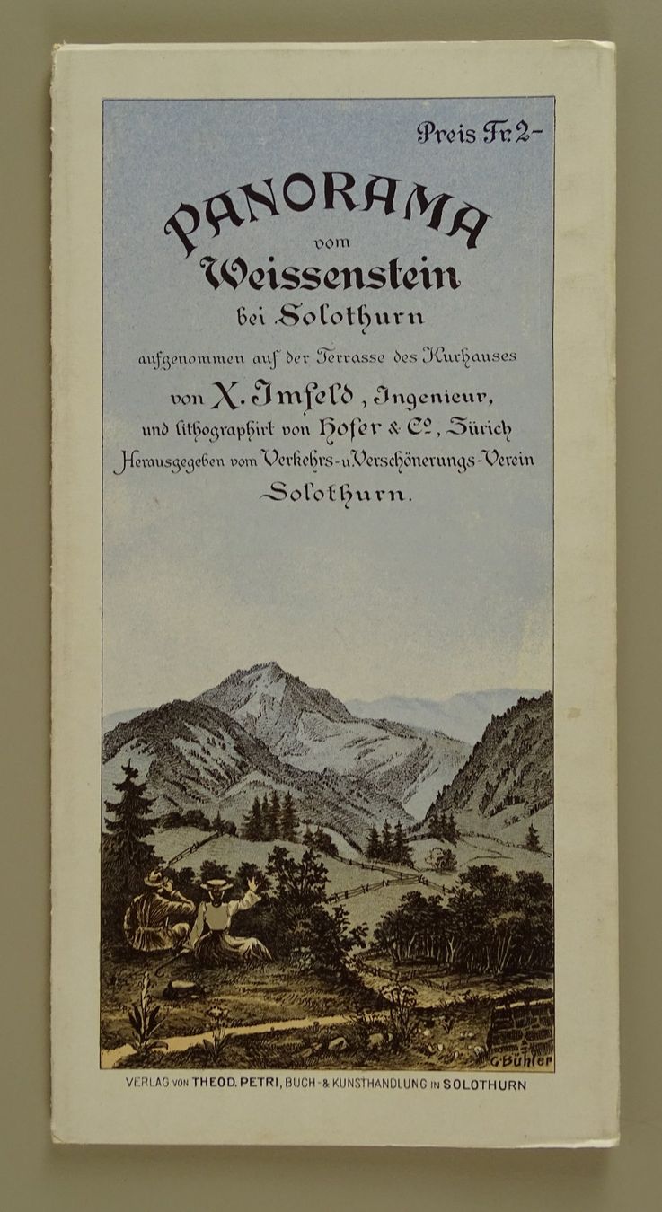 Incisioni: PANORAMA VOM WEISSENSTEIN 1904 – Usato da Grüningen venduto da Kartensammler
