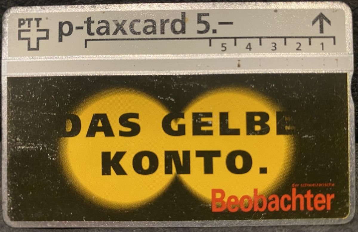 Schede telefoniche: P-taxcard – Usato da Lausanne venduto da babacard10
