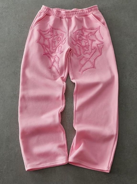 Pantalons: Pantalon de jogging gris avec roses brodées. – Neuf avec emballage d'origine à courtelary par meh_hgx9
