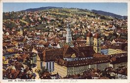 St. Gallen, Kathedrale, gelaufen 1930