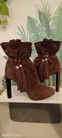 Sublimes boots suede et ponpon CELINE 39,5