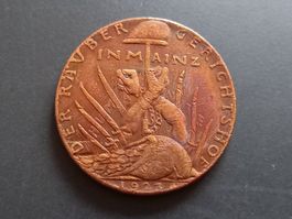Medaille 1923, Räuber Gerichtshof in Mainz, 18g