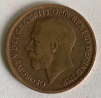 British Münze - One Penny 1918 / König George V