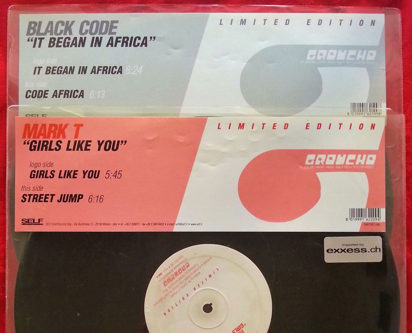 Vinyles: LP Vinyl (2x): GROUCHO - BLACK CODE & MARK T – D'occasion à Oberriet SG par ganesh435