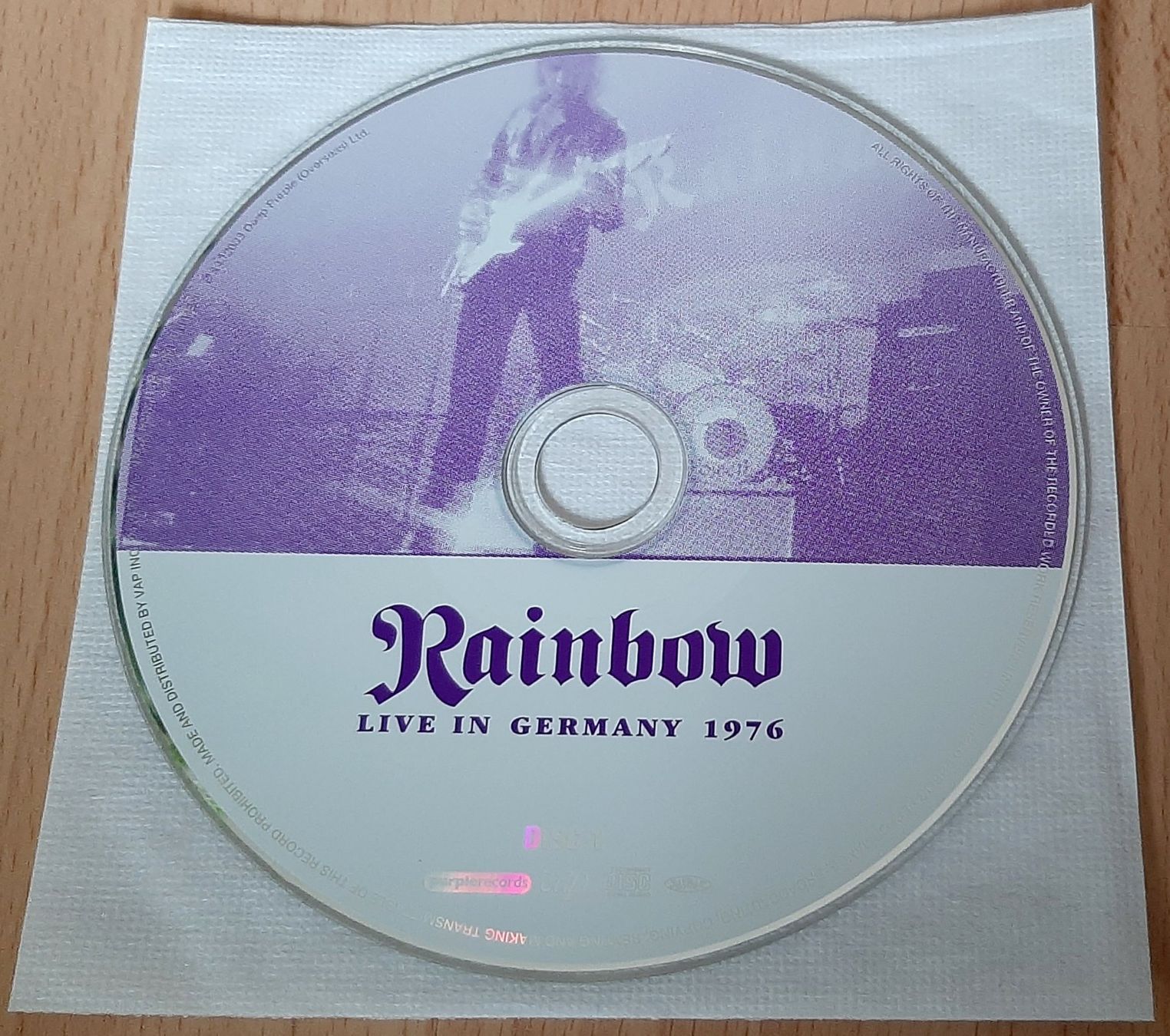 CD: RAINBOW Live in Germany 1976 2CD Blackmore Dio Powell Purple – Usato da Frauenfeld venduto da marckus 3